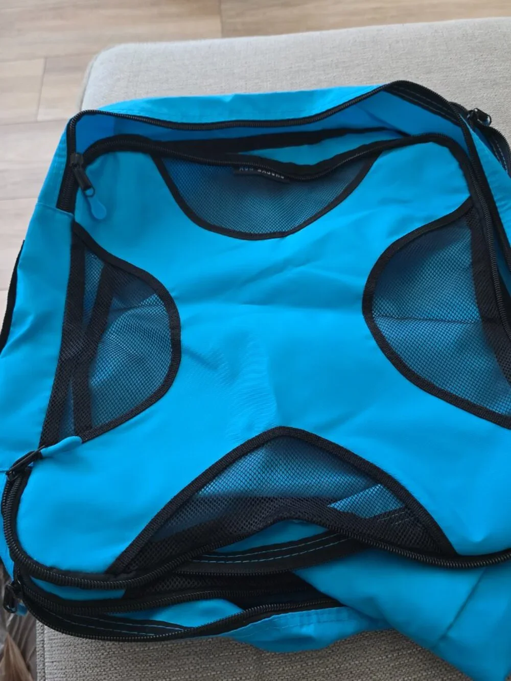 Shacke Pak 3 Set Packing Cubes - Travel Organizers with Laundry Bag (Aqua Teal)